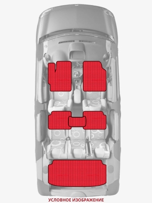 ЭВА коврики «Queen Lux» комплект для Hyundai Palisade